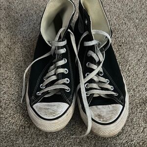 Black high top converse